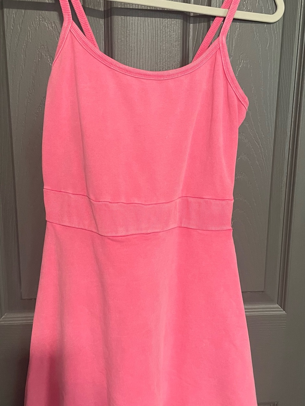 Pink Sleeveless A-Line Dress with built in shorts with pockets. New without tags